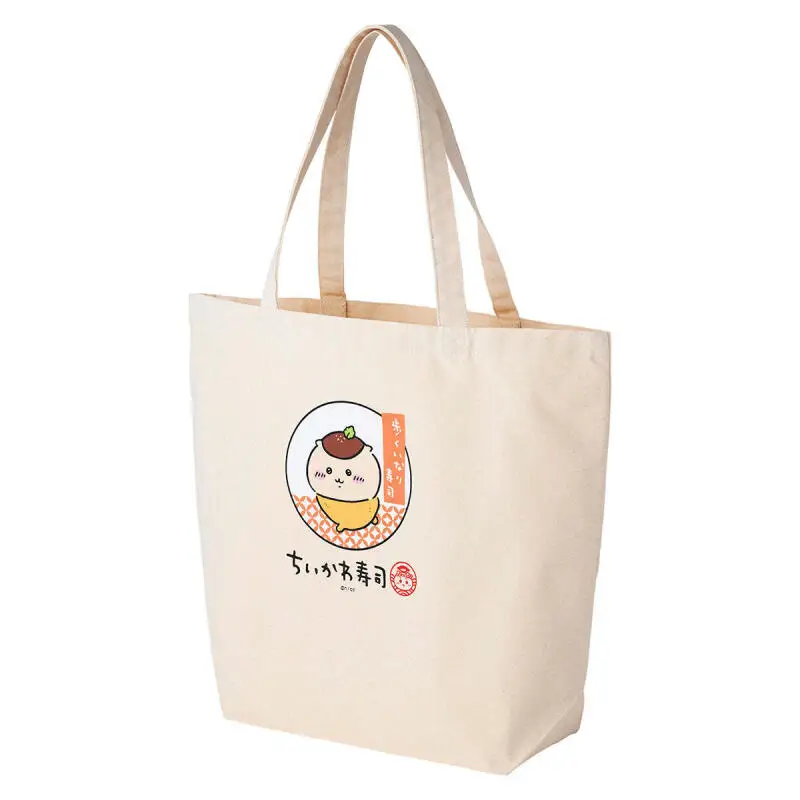 Girl New Chiikawa Cartoon Cute Shoulder Bag Large Capacity Cartoon Cute Canvas Handbag Cosmetic Bag Printing Multifunctional