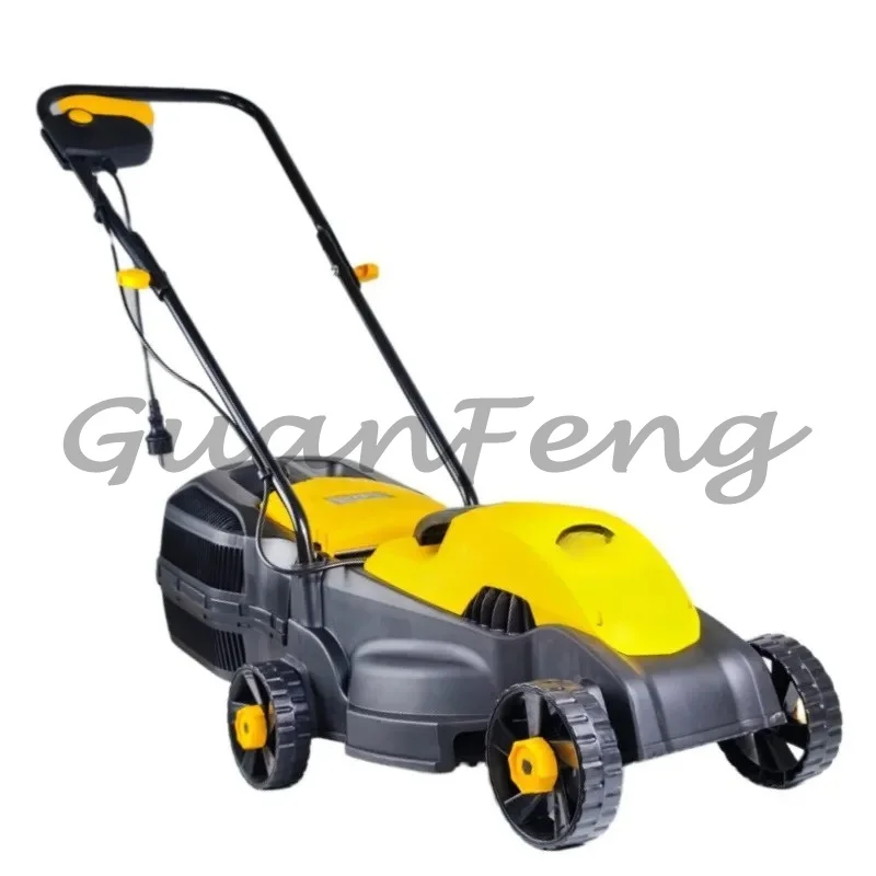 1200W electric insert mower with 3 adjustable height push home garden mowers