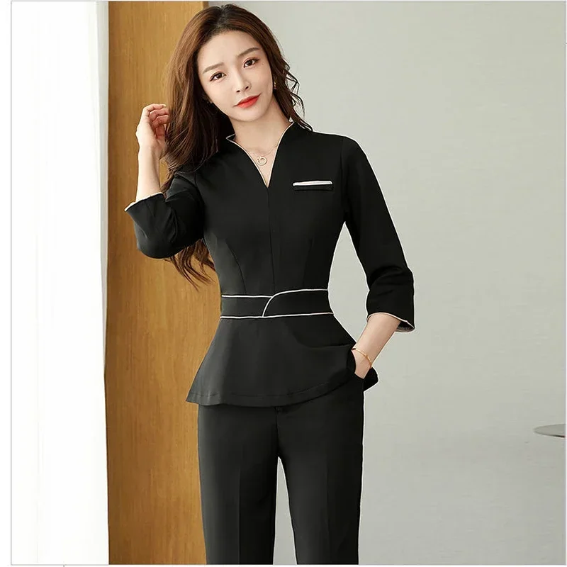 

Beauty Uniforms Suit Korean Style Spa Salon Beautician Clothing Nail Massage Therapist Uniform Quality Massage Clothing