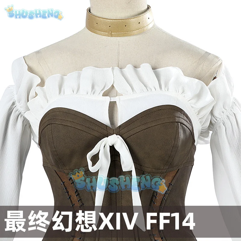 Final Fantasy XIV:A Realm Reborn 480HQ Cosplay Costume Sexy Dress Outfits With Hat Women Party Suit Halloween Carnival Uniform