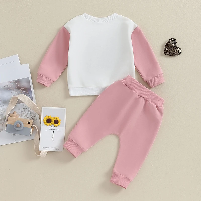 Toddler Infant Baby Girl Clothes Set Long Sleeve Sweatshirts Tops Pants Outfits Clothing Gifts