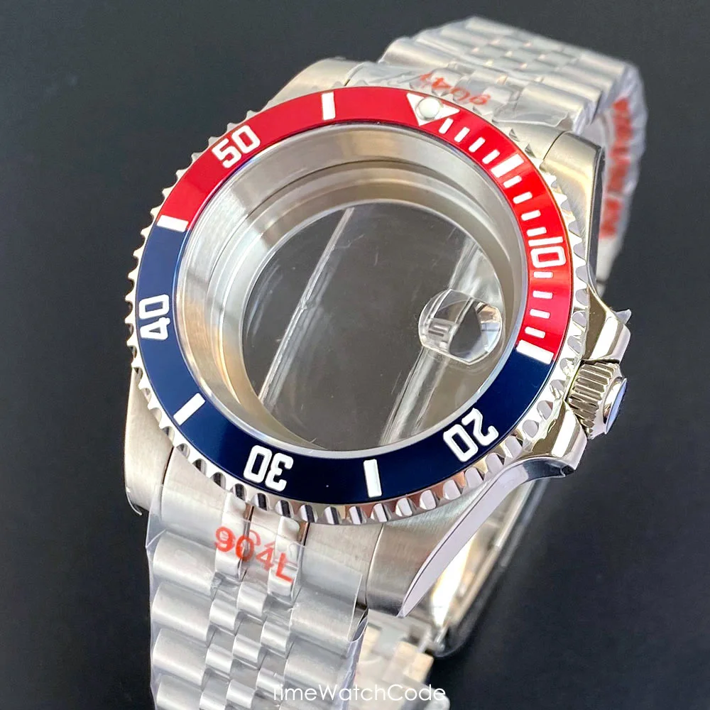 40mm SEA Diver Watch Case Modified for SUB Men Watch fit for NH34 NH35 NH36 NH38 ETA2824 PT5000 20BAR Sapphire Slide Buckle
