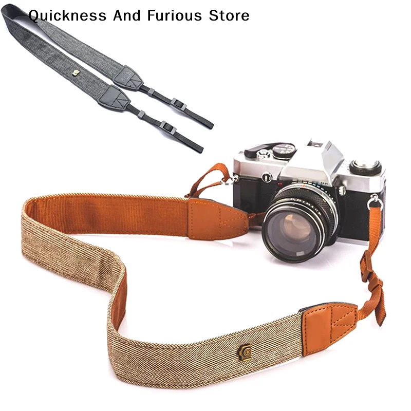 1 Stück Universeller Tragbarer Kameragurt, Vintage Schulter- und Nackengurt für Nikon, Canon, Olympus DSLR-Kameras