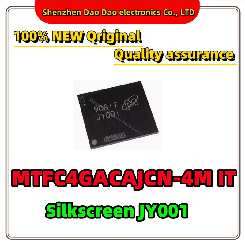 

MTFC4GACAJCN-4M IT Silkscreen JY001 BGA-153 memory chip ic new original