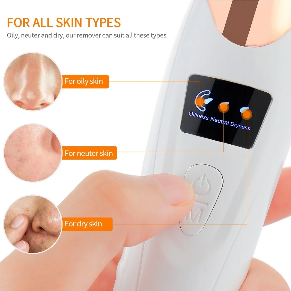 สูญญากาศจมูก Blackhead Remover ทําความสะอาดใบหน้าความงามเครื่องดูดสิว Dead Skin Remover EXTRACTOR Skin Care