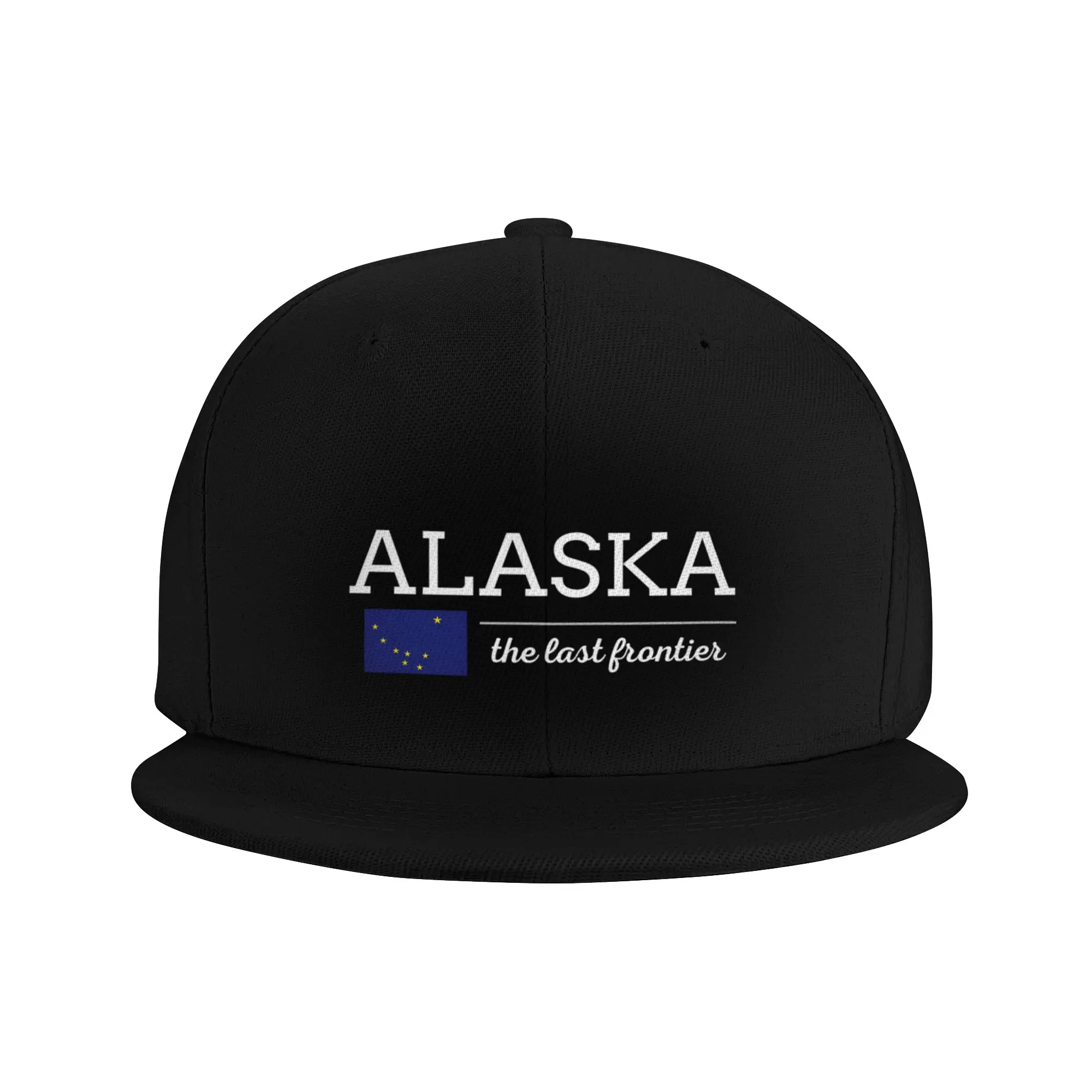Fashion ALASKA State with Flag Flat Brim Sun Hat  Trendy Street Fashion Luxury Woman Hat