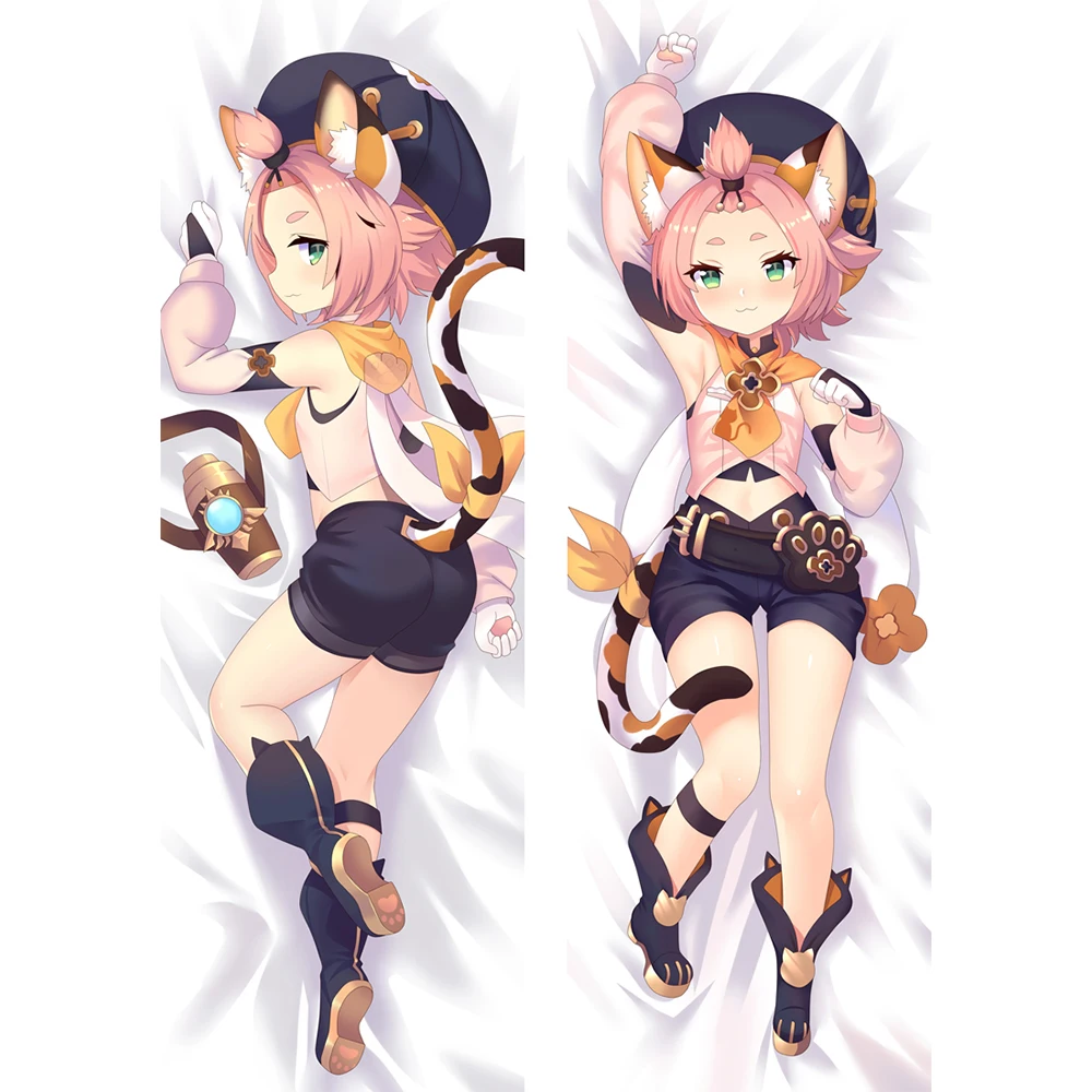 

50x180 см аниме игра Genshin Impact Diona Katzlein Dakimakura подушка чехол обнимающая Подушка Чехол для спальни постельное белье Подушка для косплея