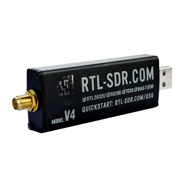 RTL-SDR Blog RTL SDR V4 R828D RTL2832U 1PPM TCXO SMA RTLSDR Software Defined Radio with Multipurpose Dipole Antenna