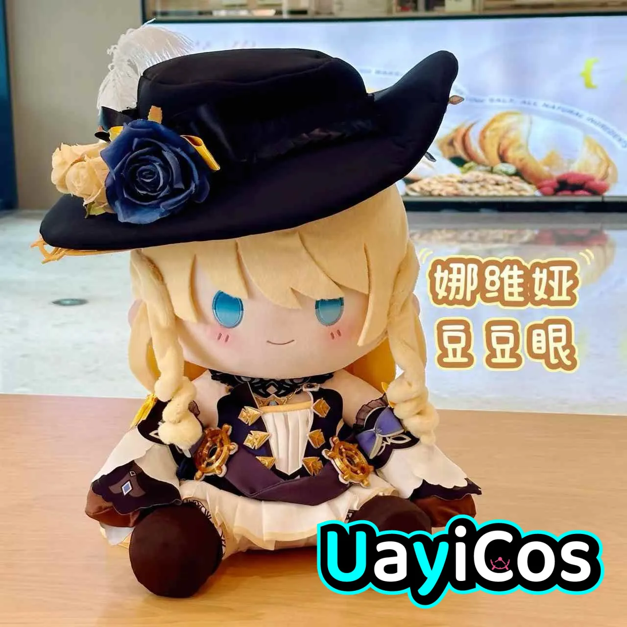 

40cm Genshin Impact Navia Caspar Cartoon Stuffed Plushies Plush Doll Clothes Soft Pillow Anime Cute Figure Game Toy Kids Gifts