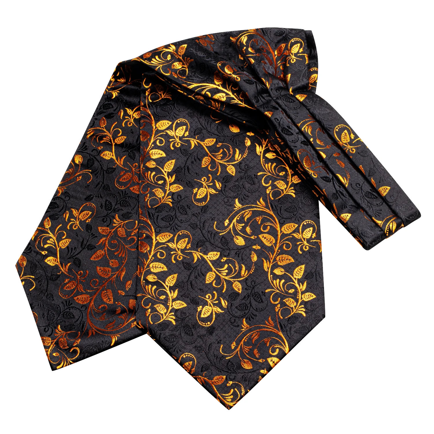 Set dasi, manset, dan sapu tangan pria merek Hi-Tie, motif jacquard paisley floral vintage, grosir untuk pernikahan dan acara bisnis.
