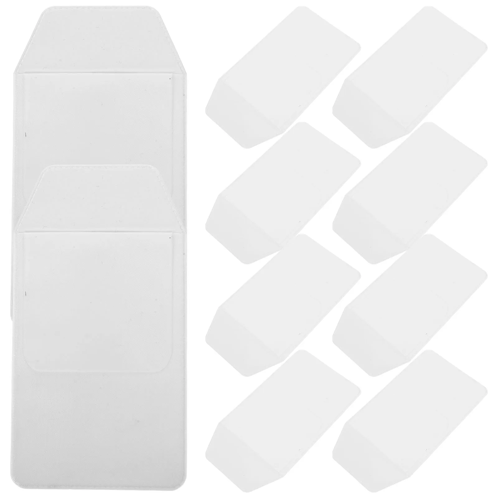 

10pcs Case Nurse Storage Pouch White Doctor Pocket Protectors For Shirts Shirt Pocket Protector Compact PVC Material Small Bags