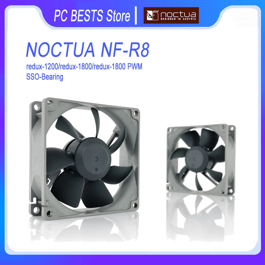 

Noctua NF-R8 Redux 80mm Case Fan Computer Quiet 3Pin/4Pin PWM Intelligent Temperature Control CPU Cooling Fan