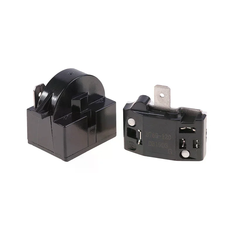 

2PCS QP2-4.7 PTC Starter Relay 1 Pin Refrigerator Starter Relay And 6750C-0005P Refrigerator Overload Protector