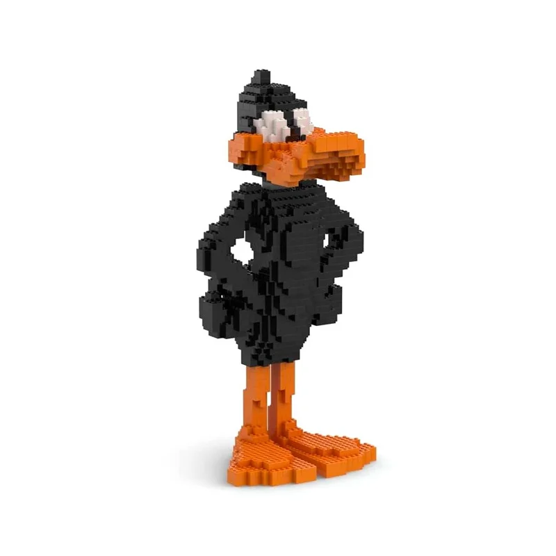 1176PCS Moc Klassische Cartoon Daffy Ente Kleine Ziegel Modell DIY Pädagogisches Gebäude Spielzeug Nostalgische Animation Sammeln