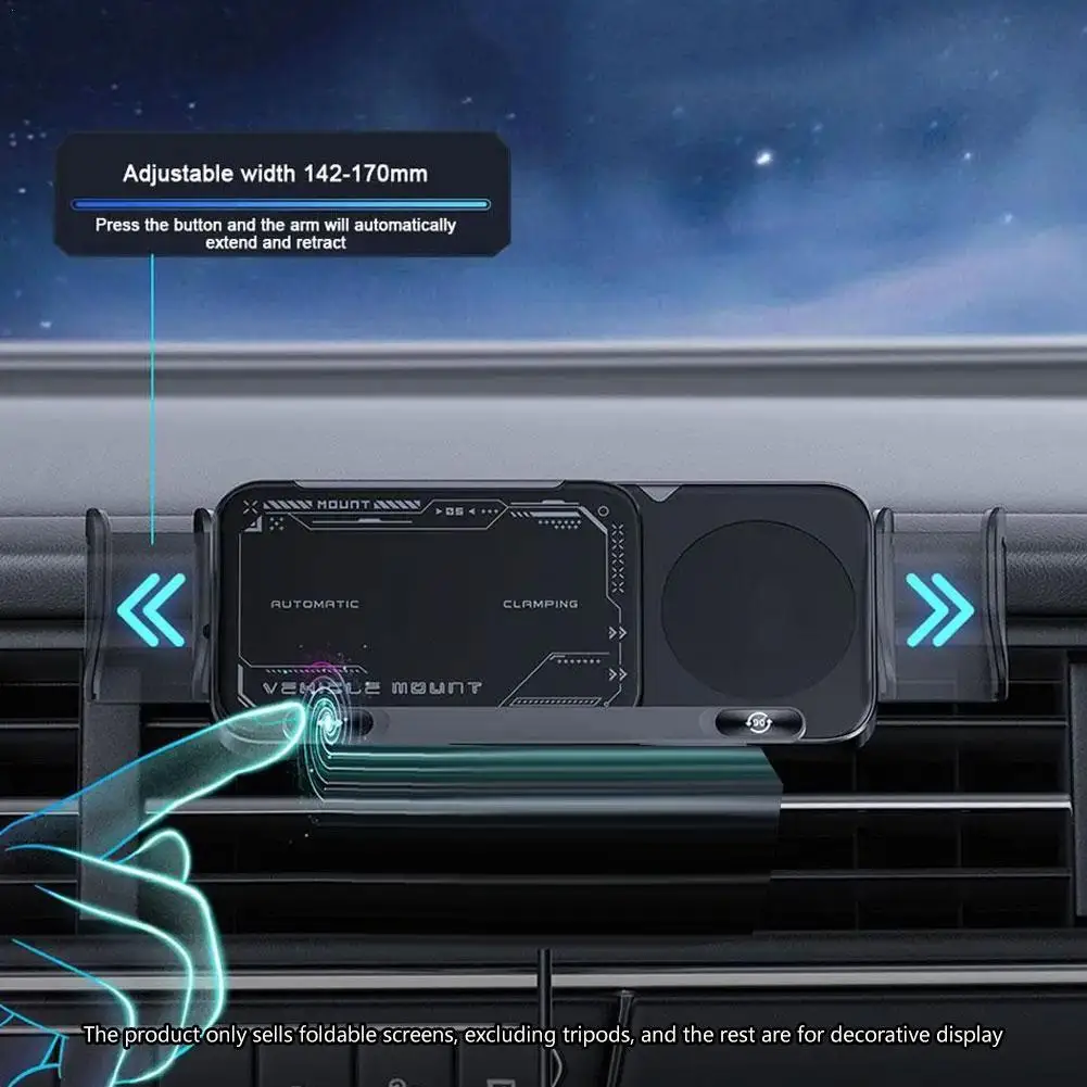 

Автоматическая вращающаяся подставка для Samsung, электрическая автомобильная подставка с беспроводной зарядкой и быстрой зарядкой