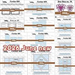 2026 June new Metal Cutting Dies New Arrival DIY Molds Scrapbooking Paper Making Die Cuts Crafts Template Handmade Decoration