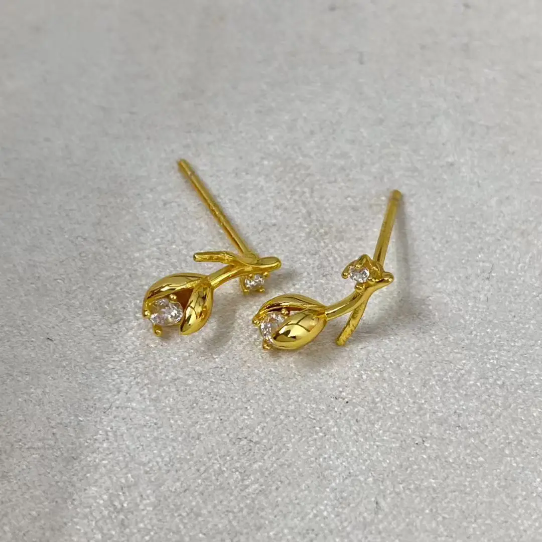Wholesale S925 Sterling Silver Earrings Mount Findings Settings Base Mounting Parts Accessory for 4-5mm Pearls 5 pairs/lot