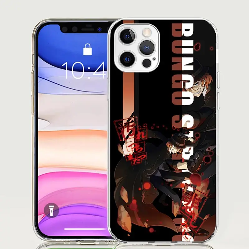 Anime Bungo Stray Dogs Phone Case For iPhone 16 15 Plus 11 14 Pro Max 13 12 Mini XS X 7 8 + SE Pattern Customized Couqe Cover 11 image 3