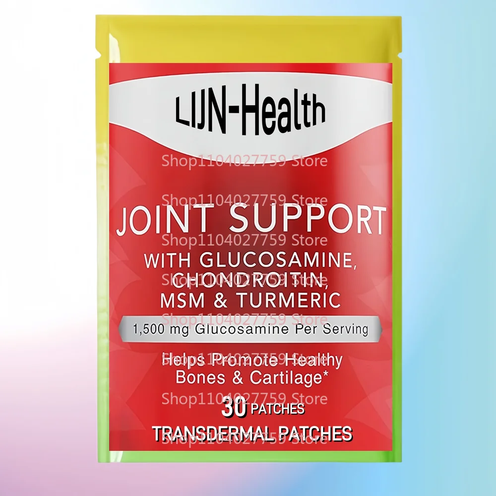 

30 пластырей Nature Joint Support для поддержки суставов с глюкозамином, хондроитином, куркумой, МСМ и босвеллией для костей, спины, коленей