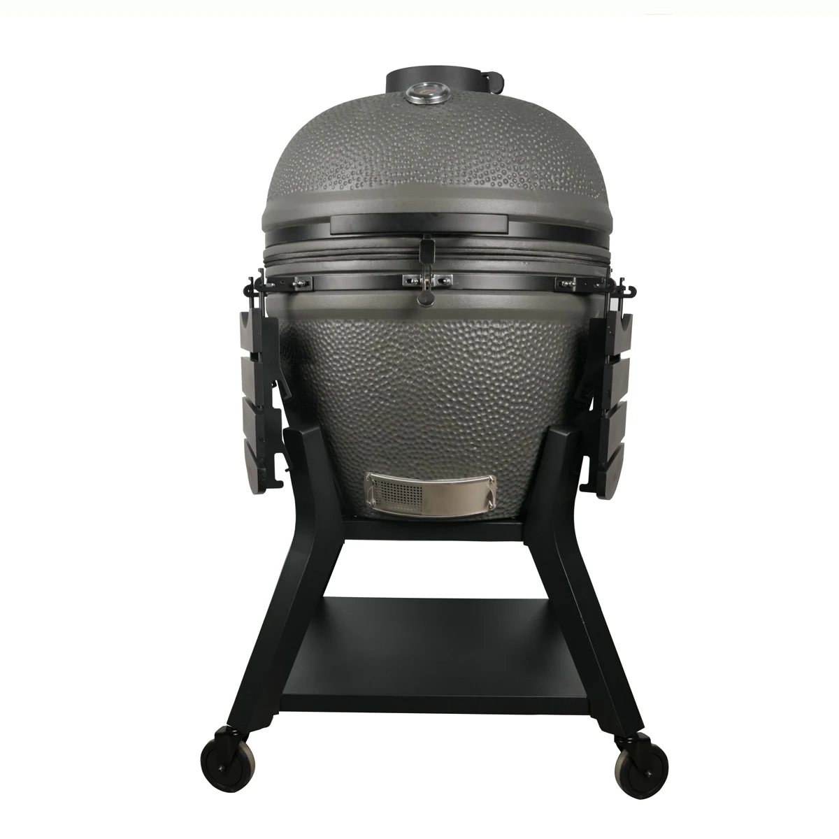 Strong Stand Ceramic Kamado BBQ Smoker Grill Remote Control Trolley Stainless Steel 27-inch Lump Charcoal Oxygen