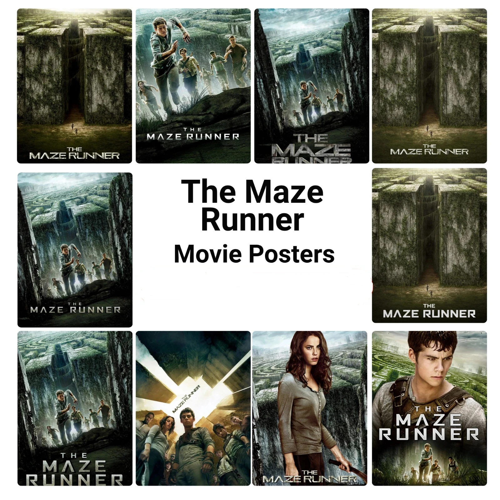The Maze Runner (2014) Movie, Print Art Canvas Poster,Living Room , Home Wall Decor Picture