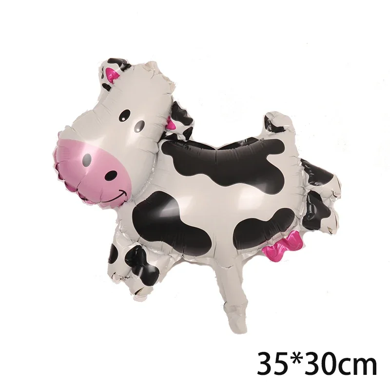 40inch Cow Theme Print Number Balloons Standing Standing walk Cow head Birthday Party Farm Animals Decor DIY Supplies