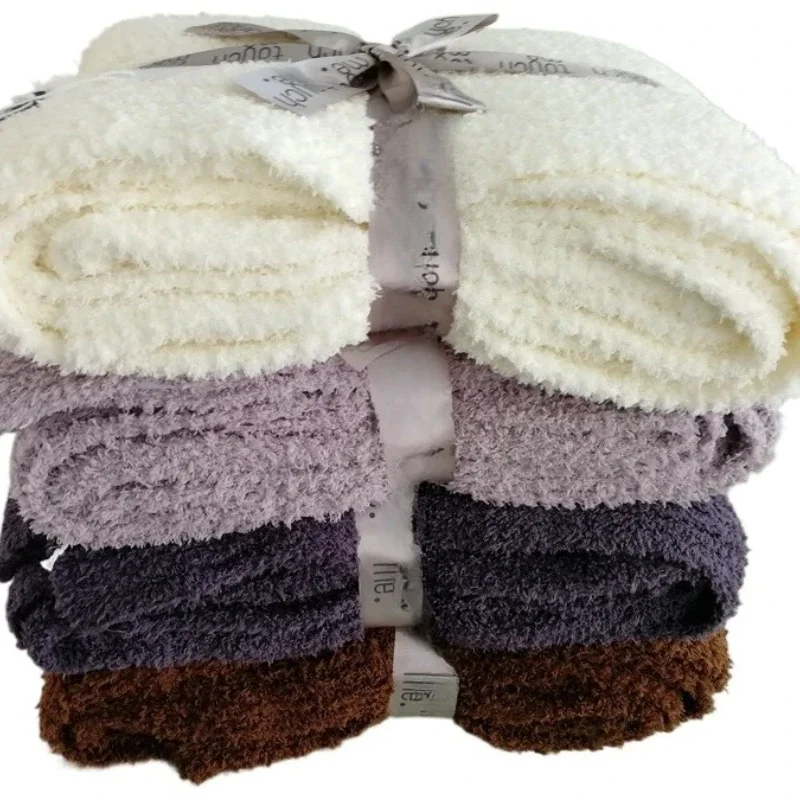 

Super soft, fluffy, zero defect, UV-proof rayon micro-feathers, comfortable baby knitted bamboo robe, throw winter blanket