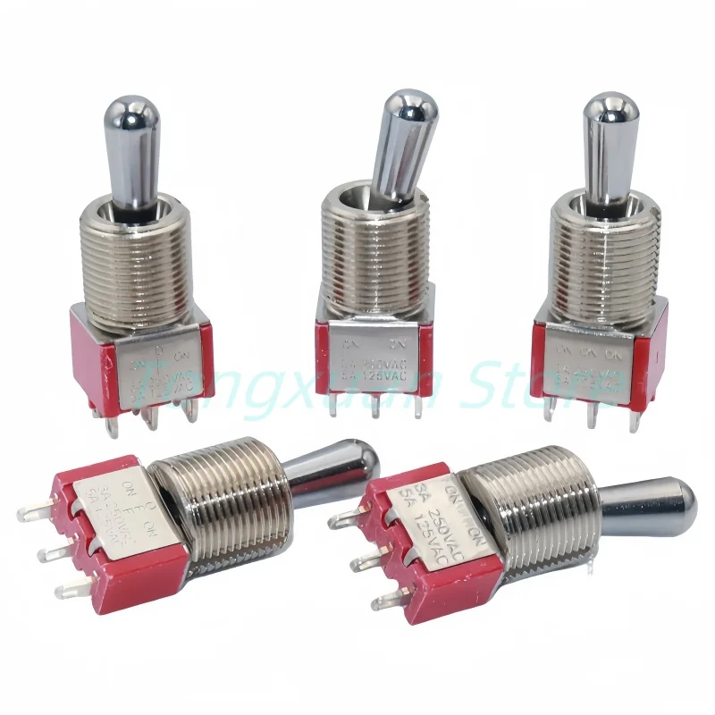 

SH 12 мм T8013-Z1 ВКЛ-ВЫКЛ-ВКЛ SPDT DPDT 3/6PinS 2/3позиционный тумблер с большой короткой ручкой 3A 250 В переменного тока/5 А 125 В переменного тока