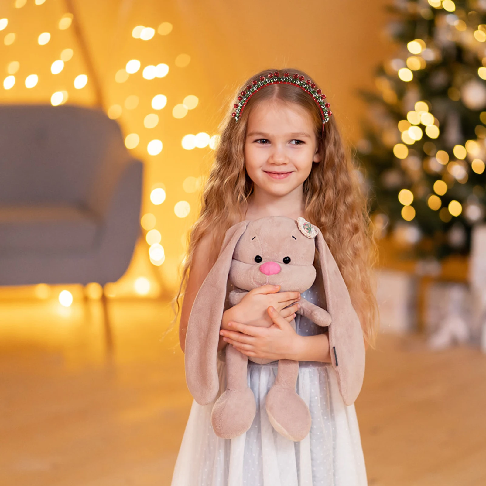 

Christmas Decoration Colorful Bell Headband Holiday Hair Accessories for Women Cosplay Headbands Headgear Cute 's