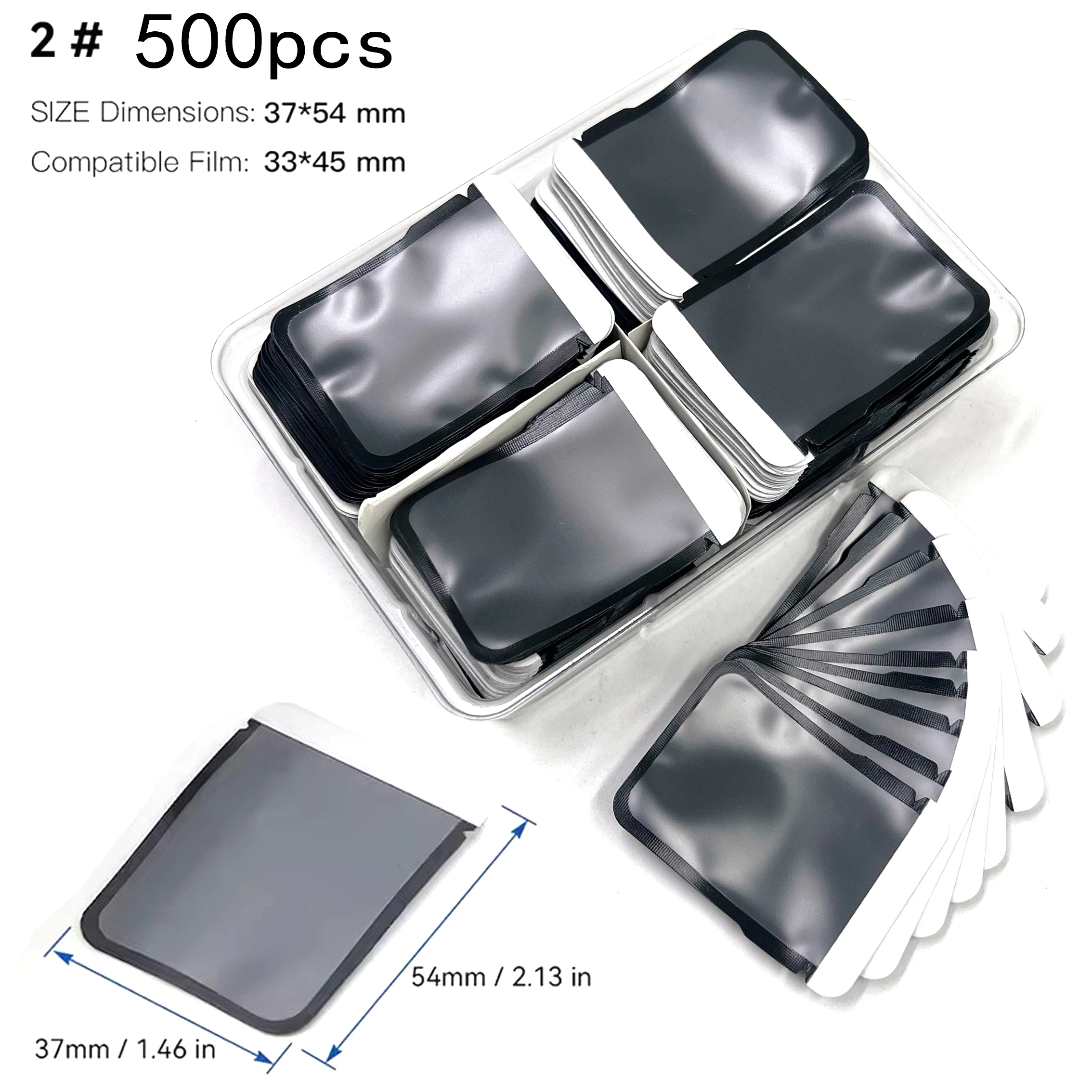 500PCS/Box Dental Disposable Digital X-Ray Scan X Barrier Envelopes Dentistry Intraoral X-ray Barrier Envelopes 2# 33x45MM