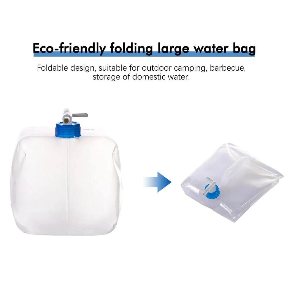 2 Pack 2 Pack Water Storage Container Built-in Spigot Water Storage Water Storage Jug Collapsible Water Storage Tank