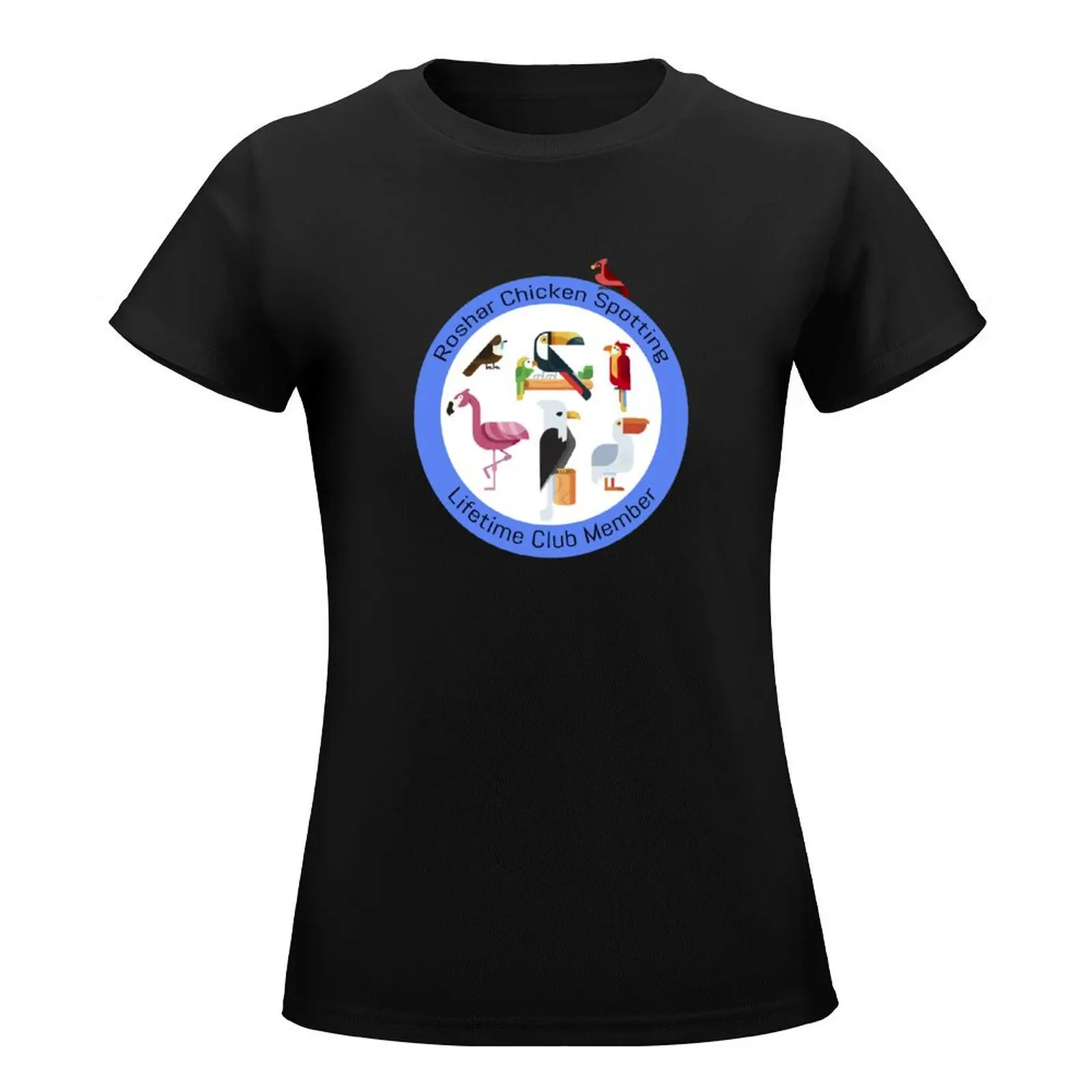 Chicken Spotting T-Shirt oversized lady clothes tops cute tops rock and roll t shirts for Women