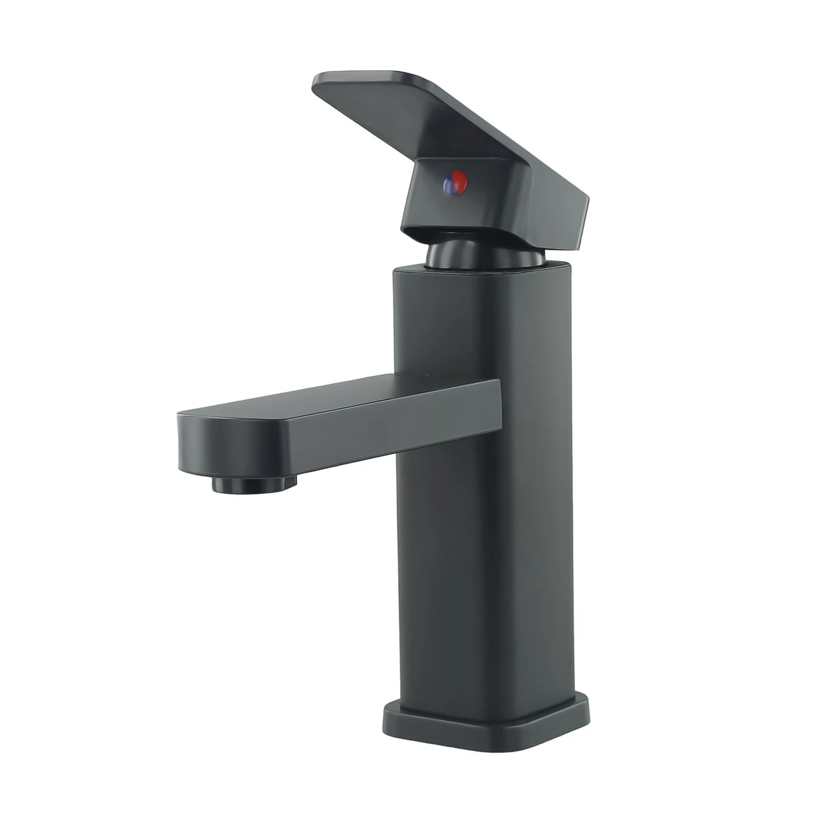 Portable Bathroom Tap Sink Tap 1 Pcs Anti-fingerprint Basin Mixer Tap Paint Black Replacements Rust Square Mono Faucet