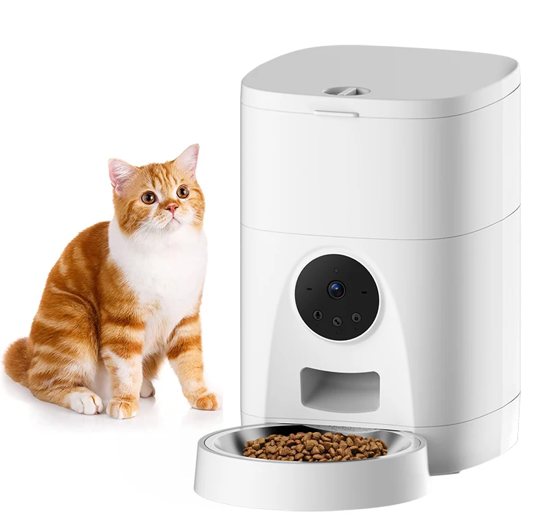 Smart 4L  Video Recording Wifi Remote Control Cat Dog Food Automatic Pet Feeder