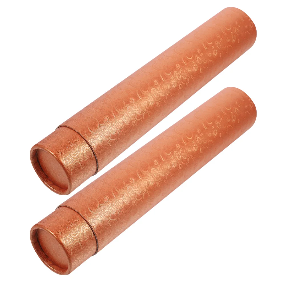 2Pcs Poster Storage Tube Extendable Paper Drawing Tube Round Hard Storage Holder Cases for Artwork Scrolls Calligraphy Mailing