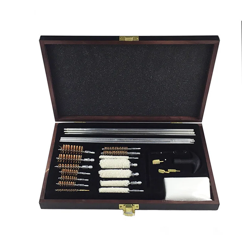 

Hot-Selling Aluminum Case Packed Double-Handle Tube Brush Set, Cotton & Steel Wire Brushes, Multi-Purpose Cleaning Tool Kit