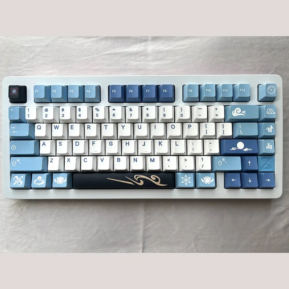 

140 Keys Sweet Rain Keyboard Keycap Cherry Profile DYE Sublimation ISO Enter For Gateron Kailh TTC MX Switches