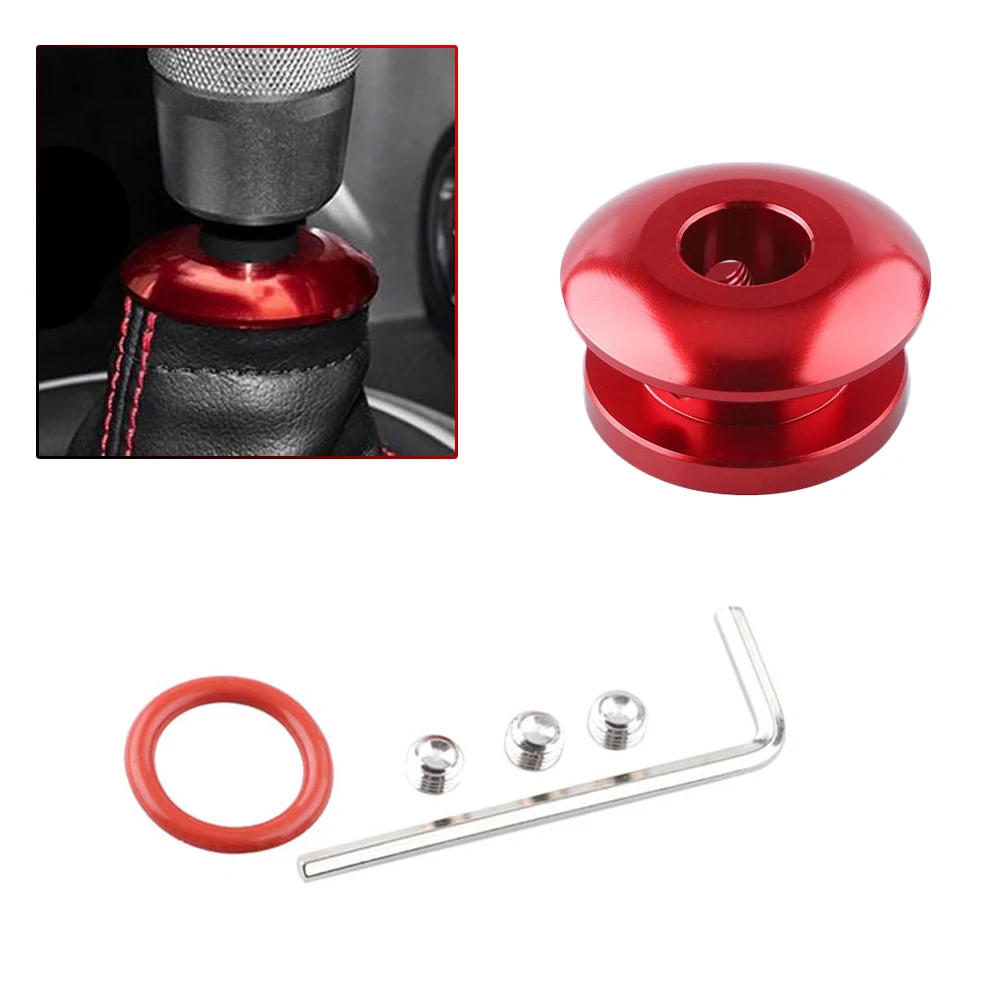 

1pc Universal Car Gear Head Limiter Buckle Shift Knob Retainer Adapter Aluminum Shifter Lever Fixed Base Stopper Accessories