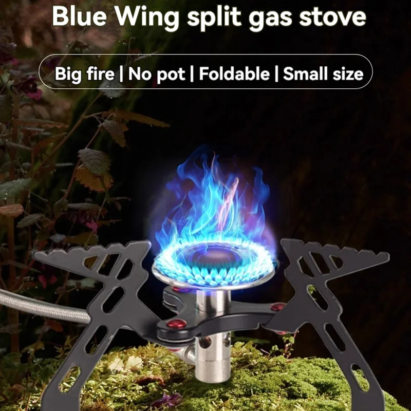 

CS-G05 Outdoor Blue Wing Windproof Gas Stove Portable Outdoor Stove Head for Picnic Camping Supplies