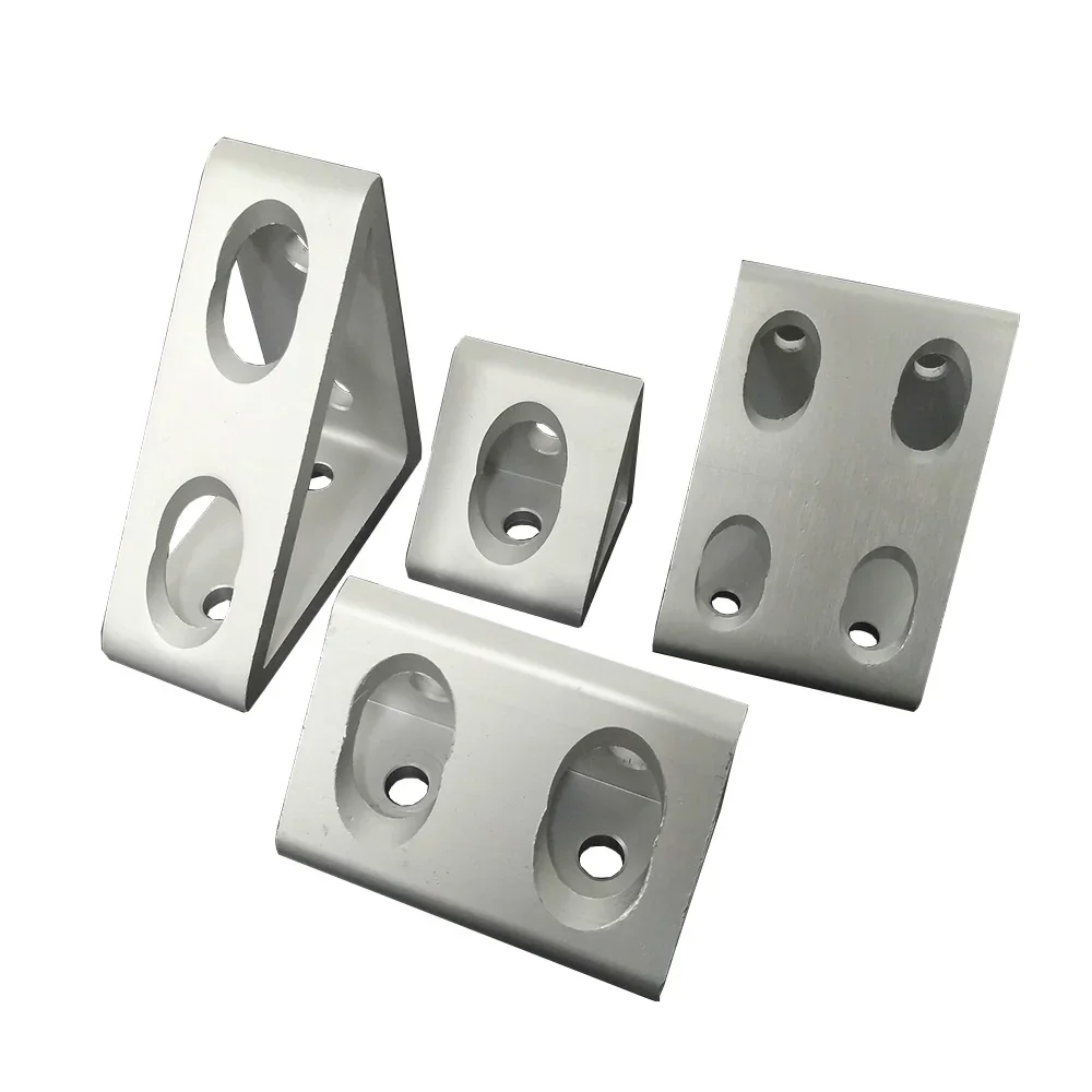 5 piece Triangular type 4/8 hole 4040/4545/6060/8080 connector Corner Angle Bracket Connection Joint for Aluminum Profile