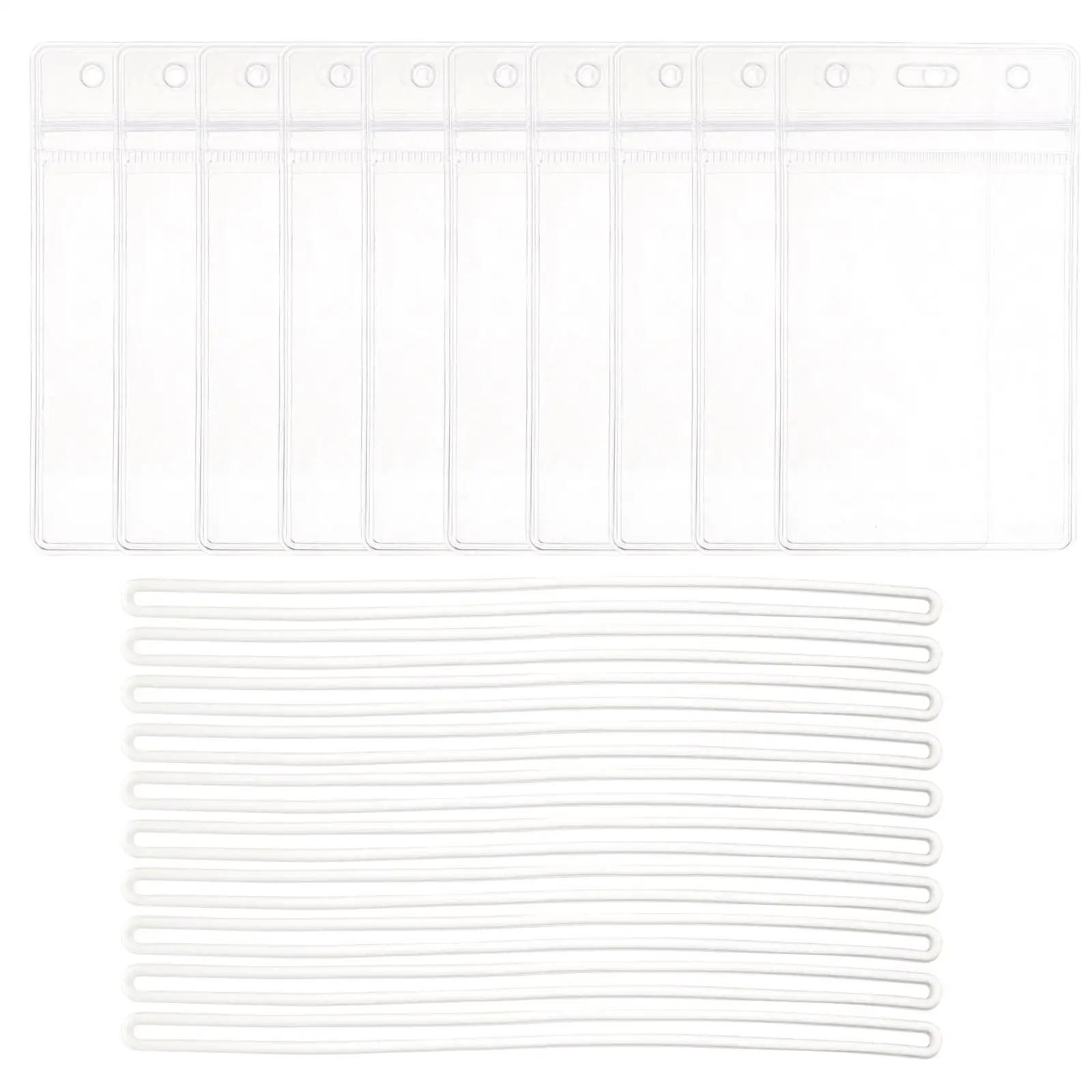 10pcs Luggage Label Holder Clear PVC Tags for Cruises Suitcase Badge Sleeve Travel Name Cover Waterproof Durability