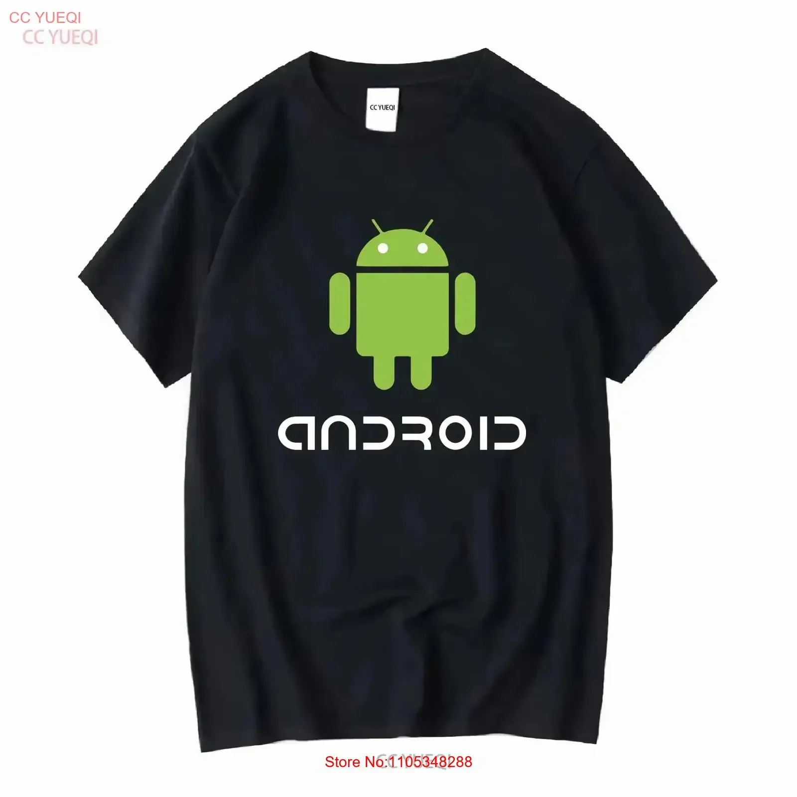 New Android Logo Classic T Shirt Funny Size S to 5XL vintage Washed Stylish Versatile streetwear Top For Everyday Wear homme