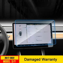 9H Matte Tempered Glass Screen Protector For Tesla Model 3 Y 2023 2022 2021 Center Control Navigation Film Car Modify Accessory