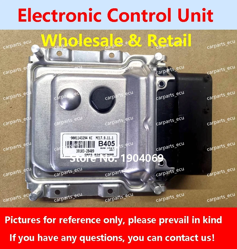 

39103-2B049 B405 For Hyundai kia rio cerato car Engine computer board ME17.9.11.1 39118-2B008 ECU 39110-2BFB5 C46