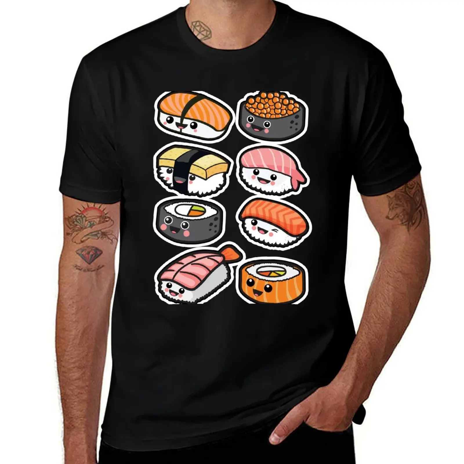 

Sushi family T-Shirt blanks clothes Louboutins Short sleeve tee men
