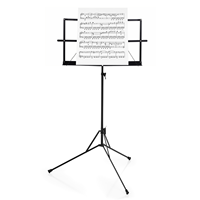 Folding Music Stand Score Holder for Tablet Desktop Reading Book Black Iron Student Portable