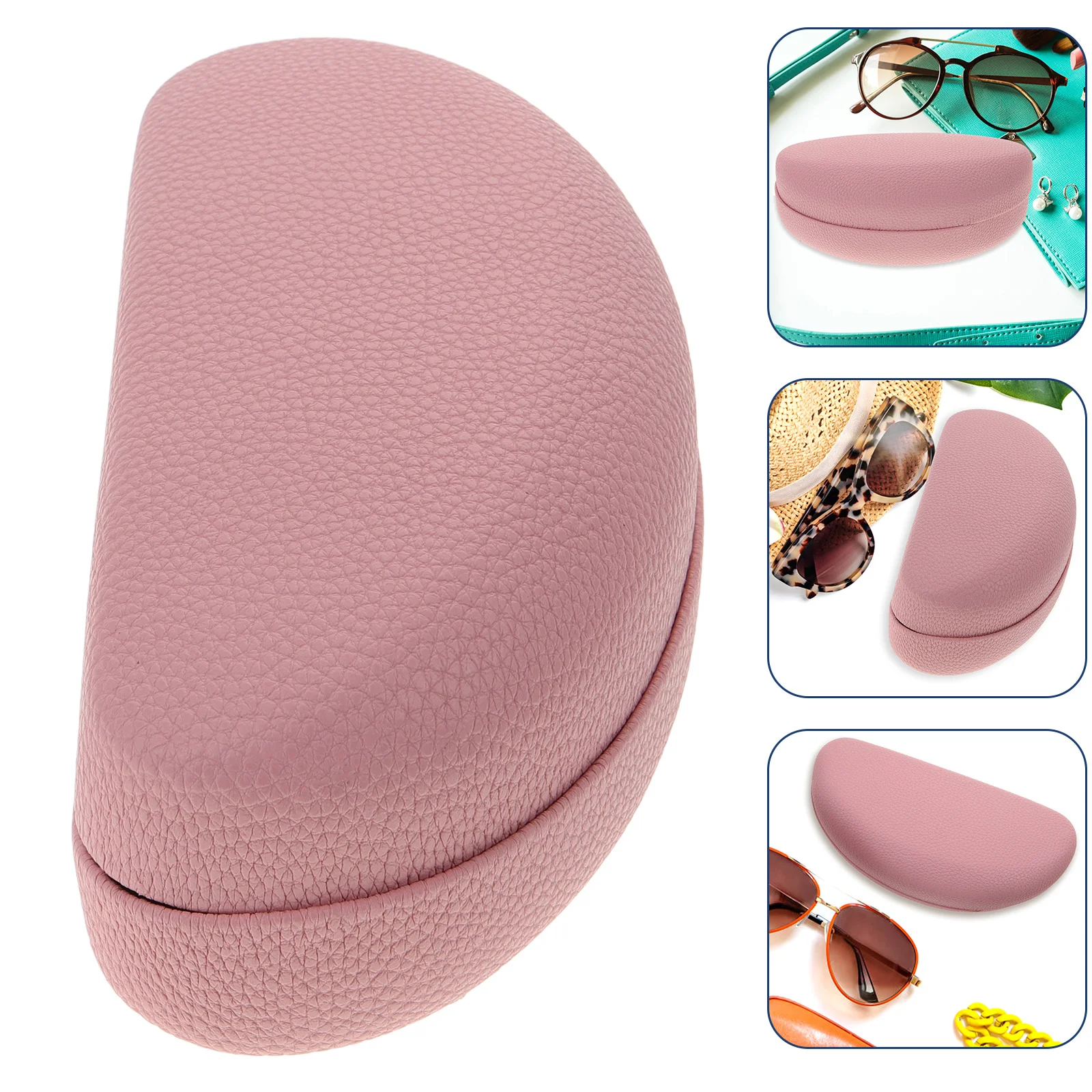 

Hard Shell Sunglasses Case Classic Extra Large Case for Oversized Sunglasses and Eyeglasses (Pink) Case for Sunglasses