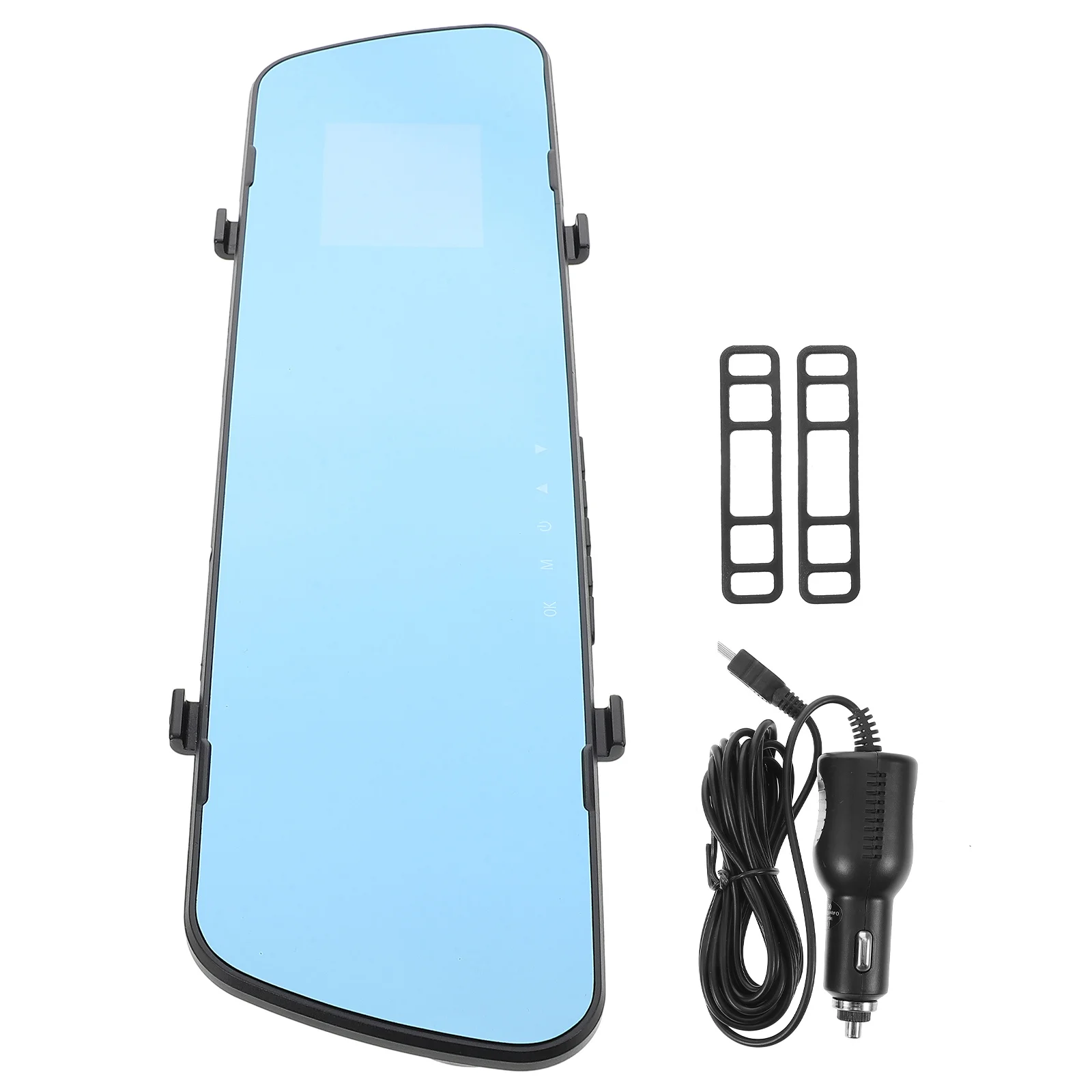 

2.4in Thin Mirror Dash Cam Rearview Mirror Backup Camera Front Rear Parking Monitor Driving Recorder Backup Camera