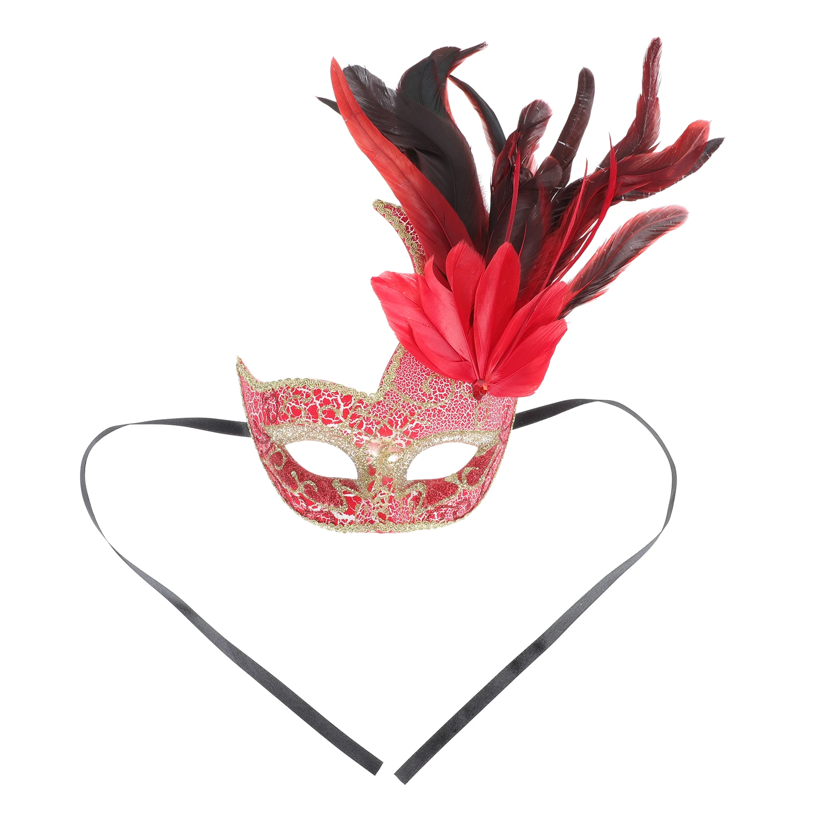 

Masquerade Mask Carnival Halloween Costume for Women Plastic Cosplay