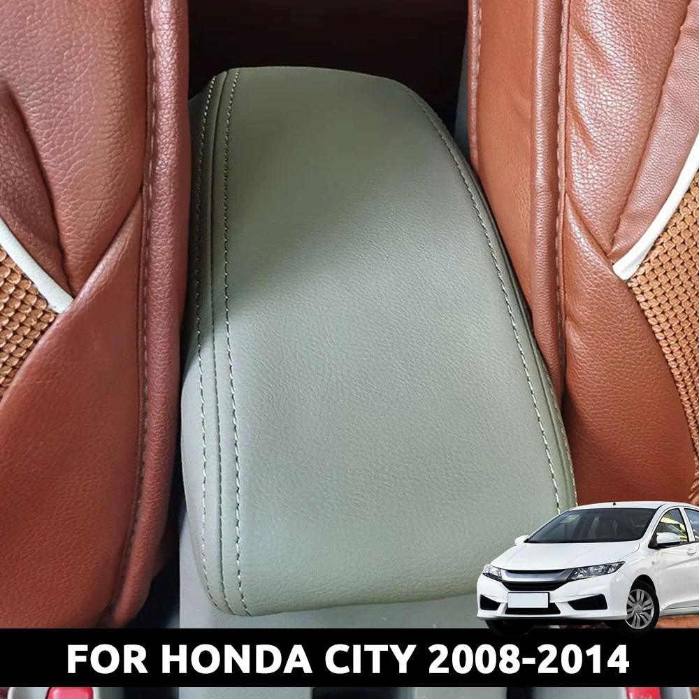 

Изготовленный на заказ чехол на подлокотник автомобиля из микрофибры для Honda City 2008 2009 2010 2011 2012 2013 2014 защитный чехол для центральной консоли